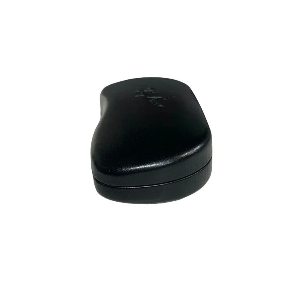 Genuine Ray Ban‎ Hard Clamshell Eyeglasses Case Black Faux Leather + Lens Cloth